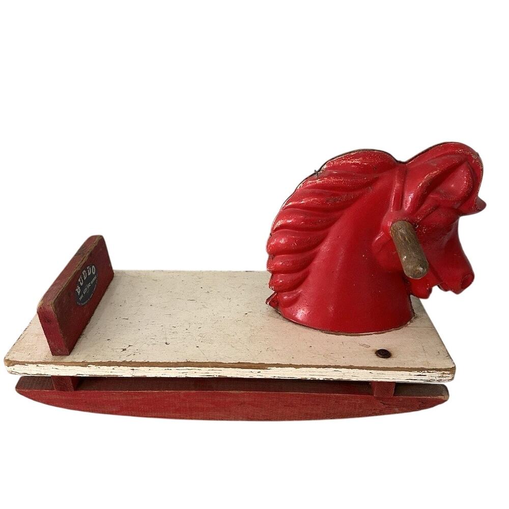 1949 Buddo THE HAPPI-TIME Rocking Horse SEARS Roebuck Red VTG Toy